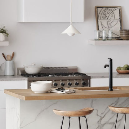 Brivana Adjustable Pendant – Mid-Century Cone Light for Kitchen & Dining