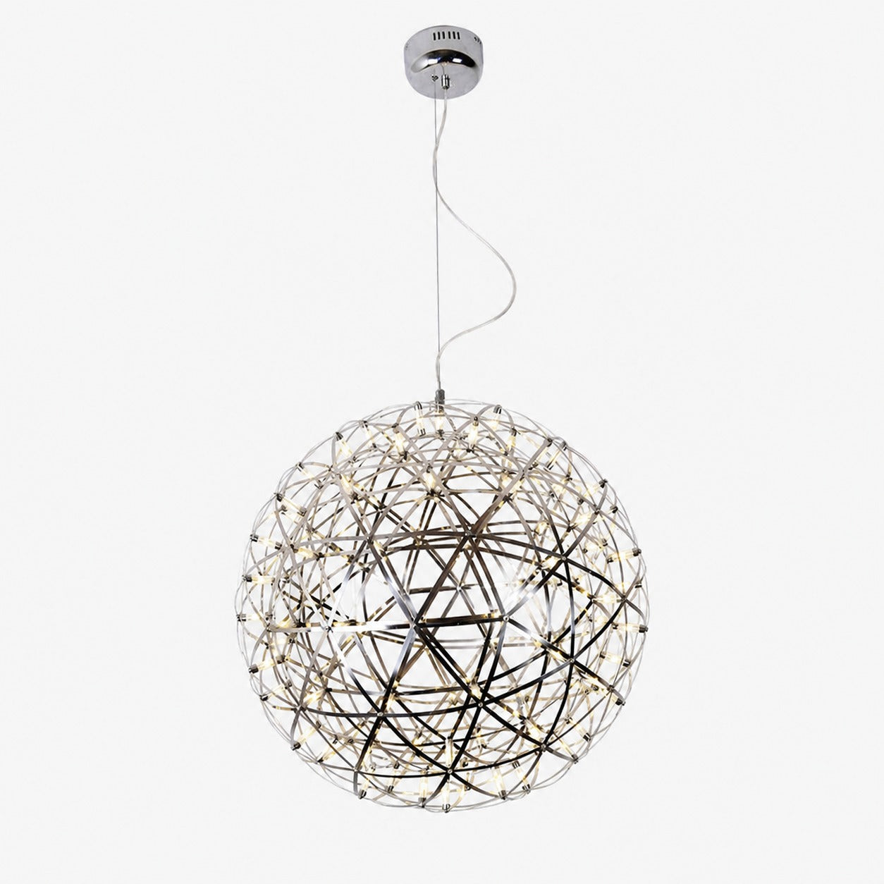 Silver Spark Ball Pendant Light