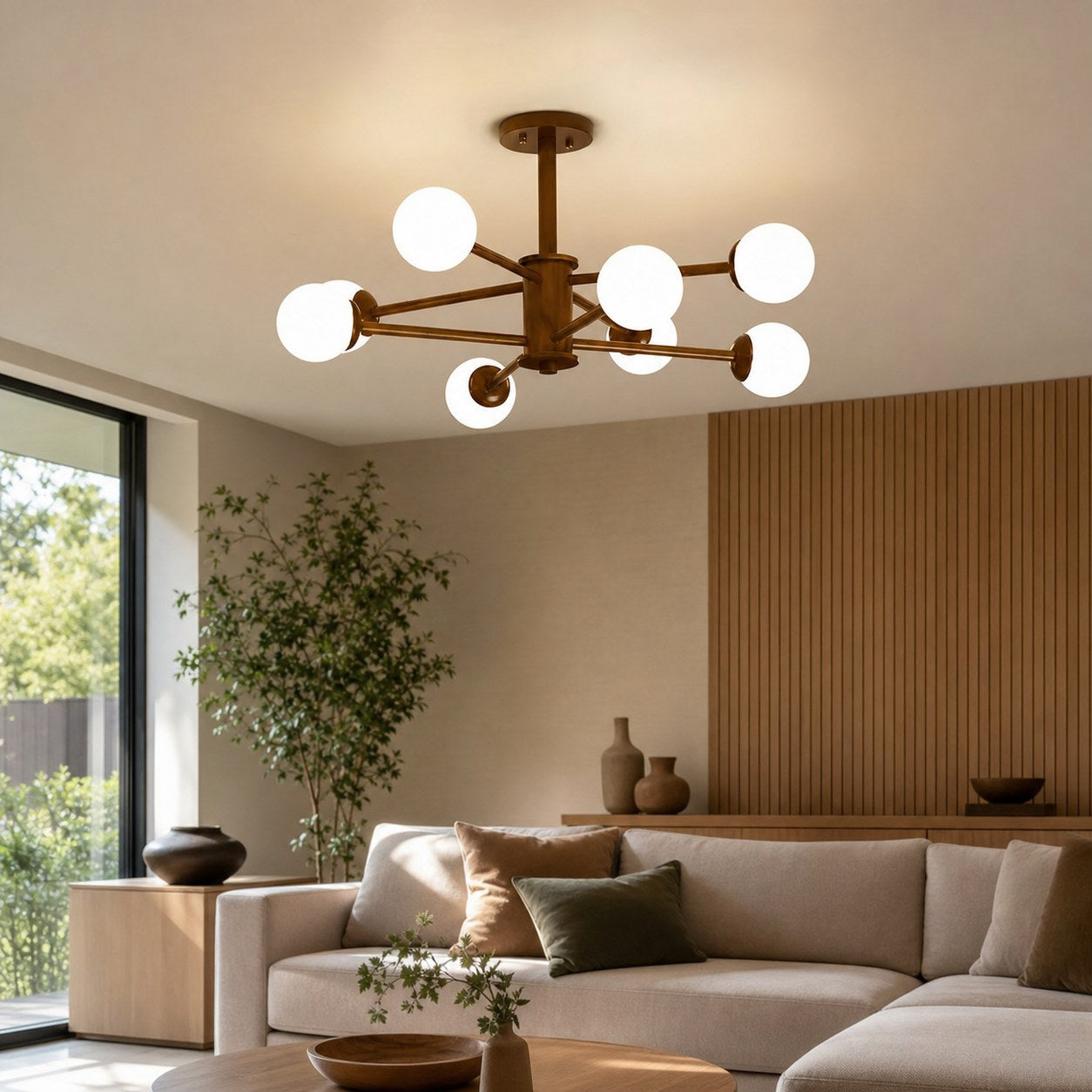 Orrise Molecular Design Ceiling Lamp - Artistic Branch Lighting Chandelier for Home Spaces