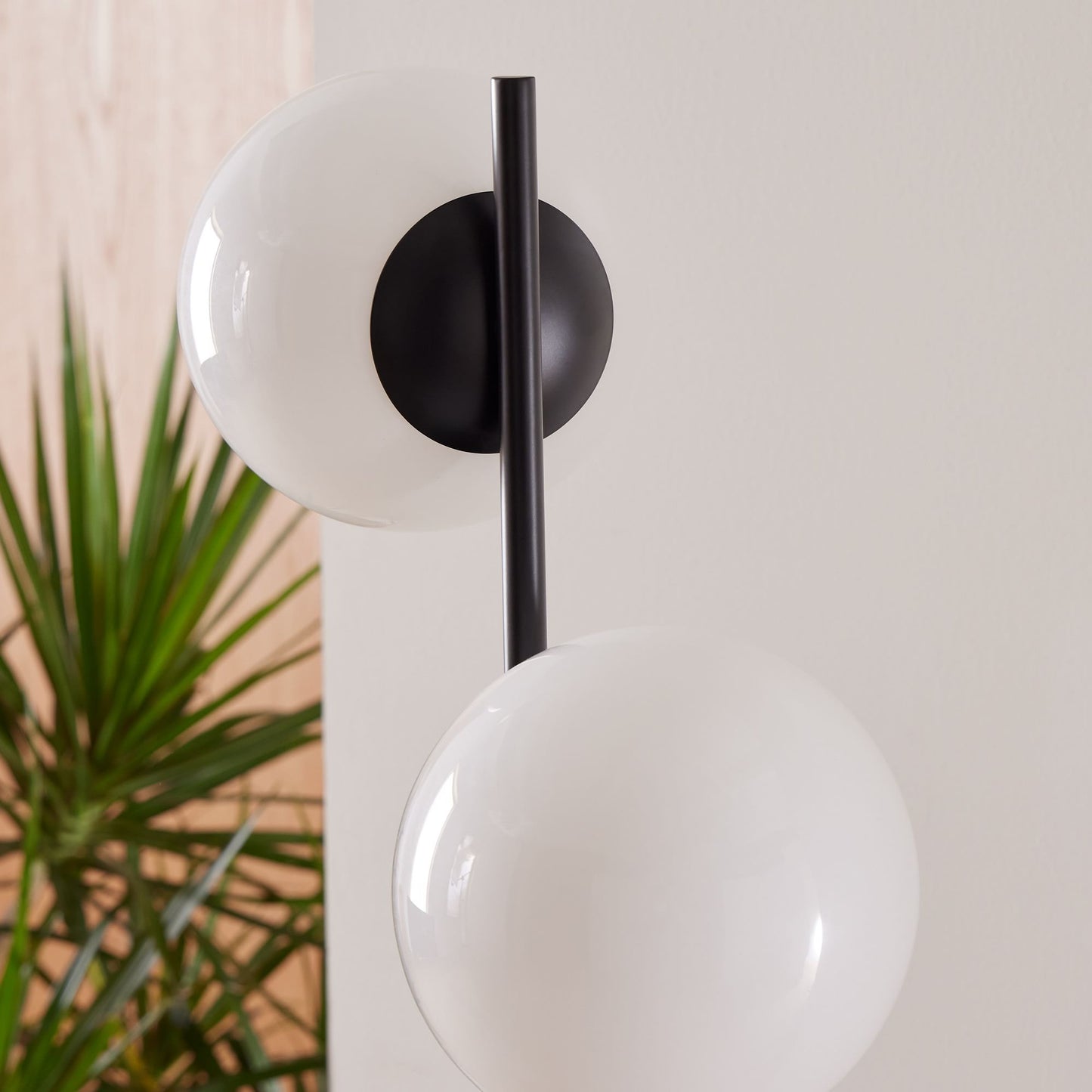Alessora Sphere Stem Floor Lamp – Metal Frame Marble Base Elegant Lighting