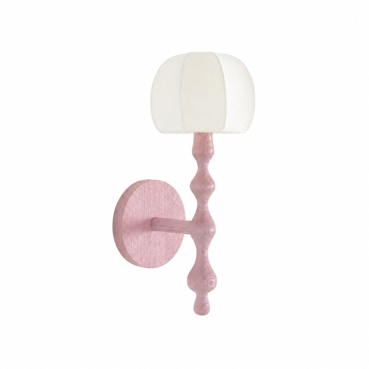 Savara Moderne Wandleuchte mit gebogenem Sockel – Sanfter, diffuser Stoffschirm für Flure und Wohnzimmer