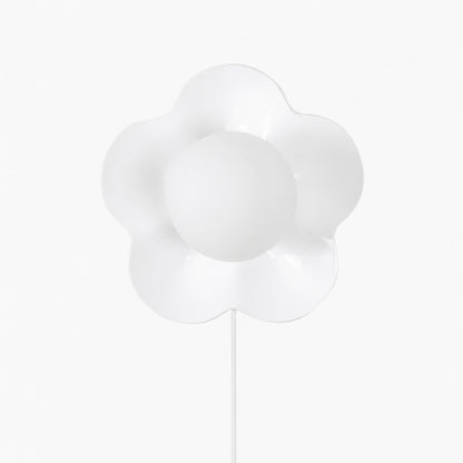 Florixa Blooming Flower Wall Sconce - Plug-in and Hardwired Lamp for Bedroom Decor