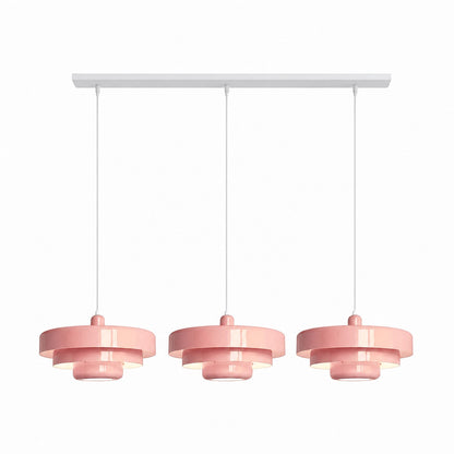 Malero Triple Layer Macarons Pendant Light - Modern Disc Form Lighting for Dining Room or Lounge N52