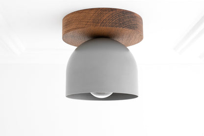 Metio Dome Ceiling Light Minimalist Wood Design for Bedrooms & Hallways