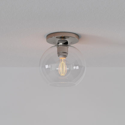 Selvion Modern Globe Pendant Light - Damp-Rated Bathroom Lighting - Luxe Glass Shade