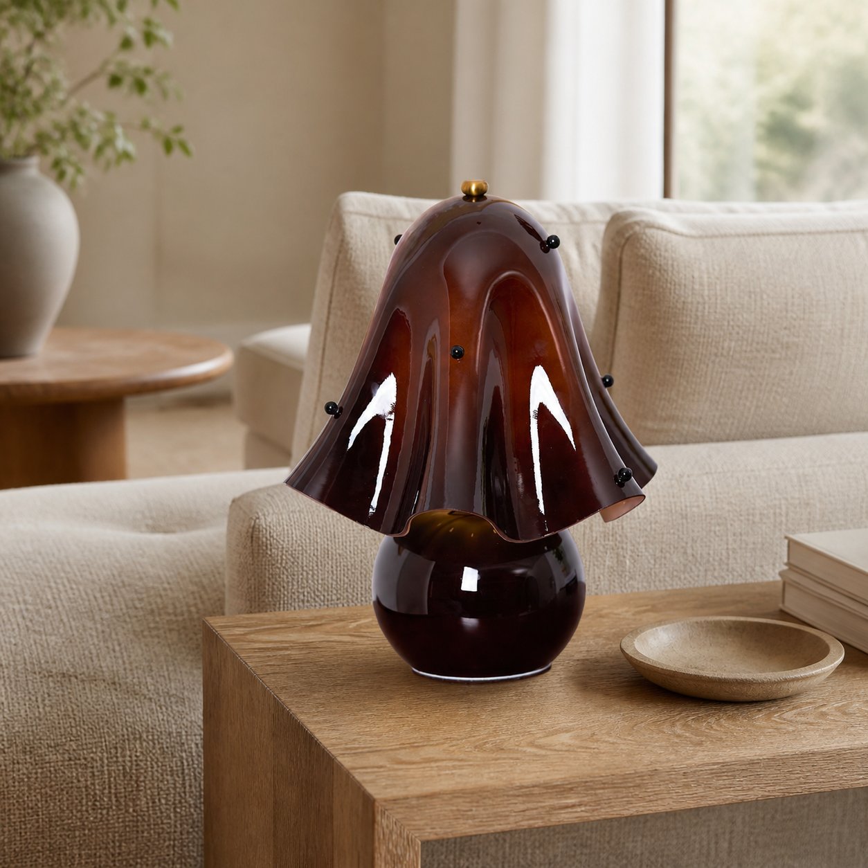 Bellina Decorative Table Lamp - Sculptural Bell Flower Shape