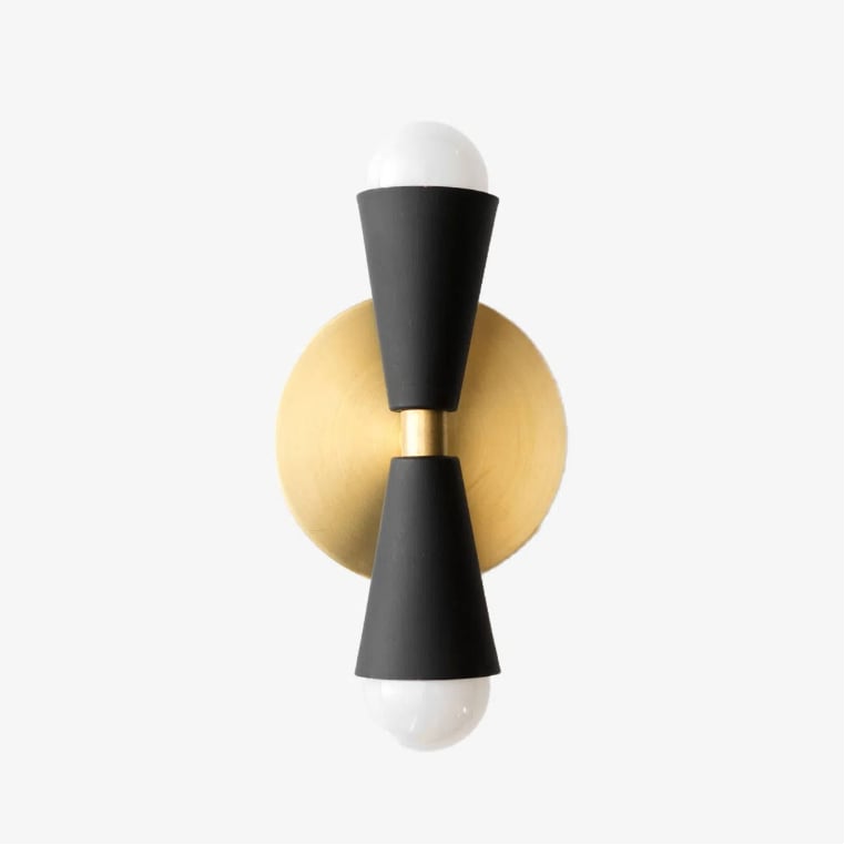 Pyralis Cone Linear Statement Wall Sconce - Modern Two Light Fixture