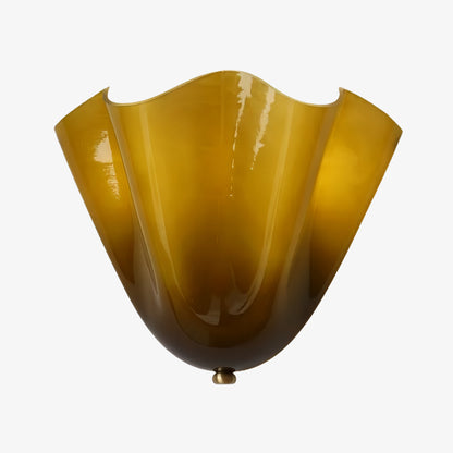 Bellina Handcrafted Glass Floral Wall Lamp – Modern Accent for Bedroom