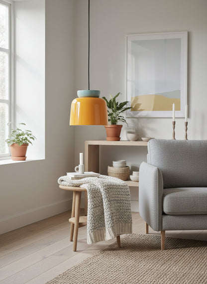 Fiesta Sculptural Bowl Pendant Lamp Nordic Style for Dining Table