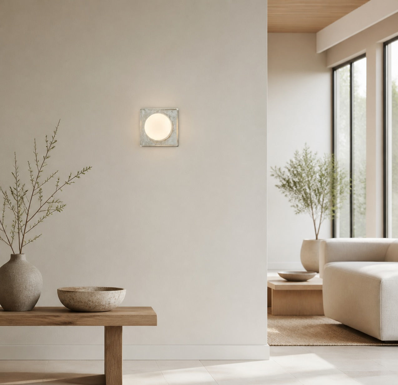 Vellaro Wall Sconce Glass and Metal Design - Timeless Style for Kitchen and Office Lighting