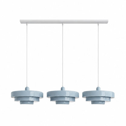 Malero Triple Layer Macarons Pendant Light - Modern Disc Form Lighting for Dining Room or Lounge N52