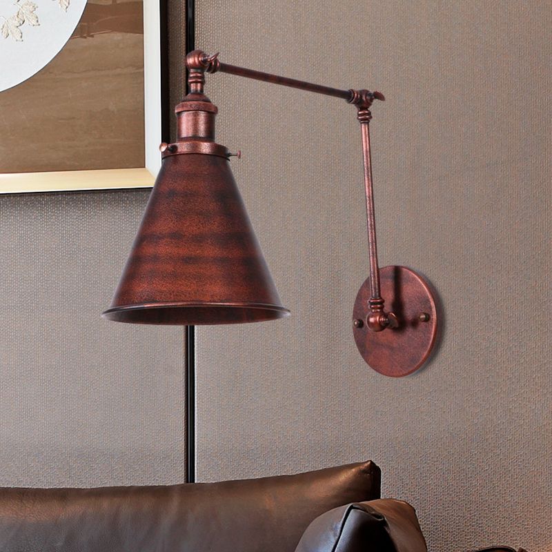 Industrial Vintage Schwenkbare Wandleuchte mit gelenkarm