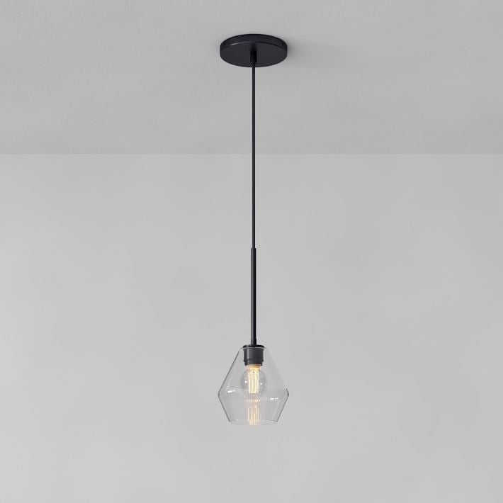 Merin Transparent Glass Sculpture Geometric Chandelier