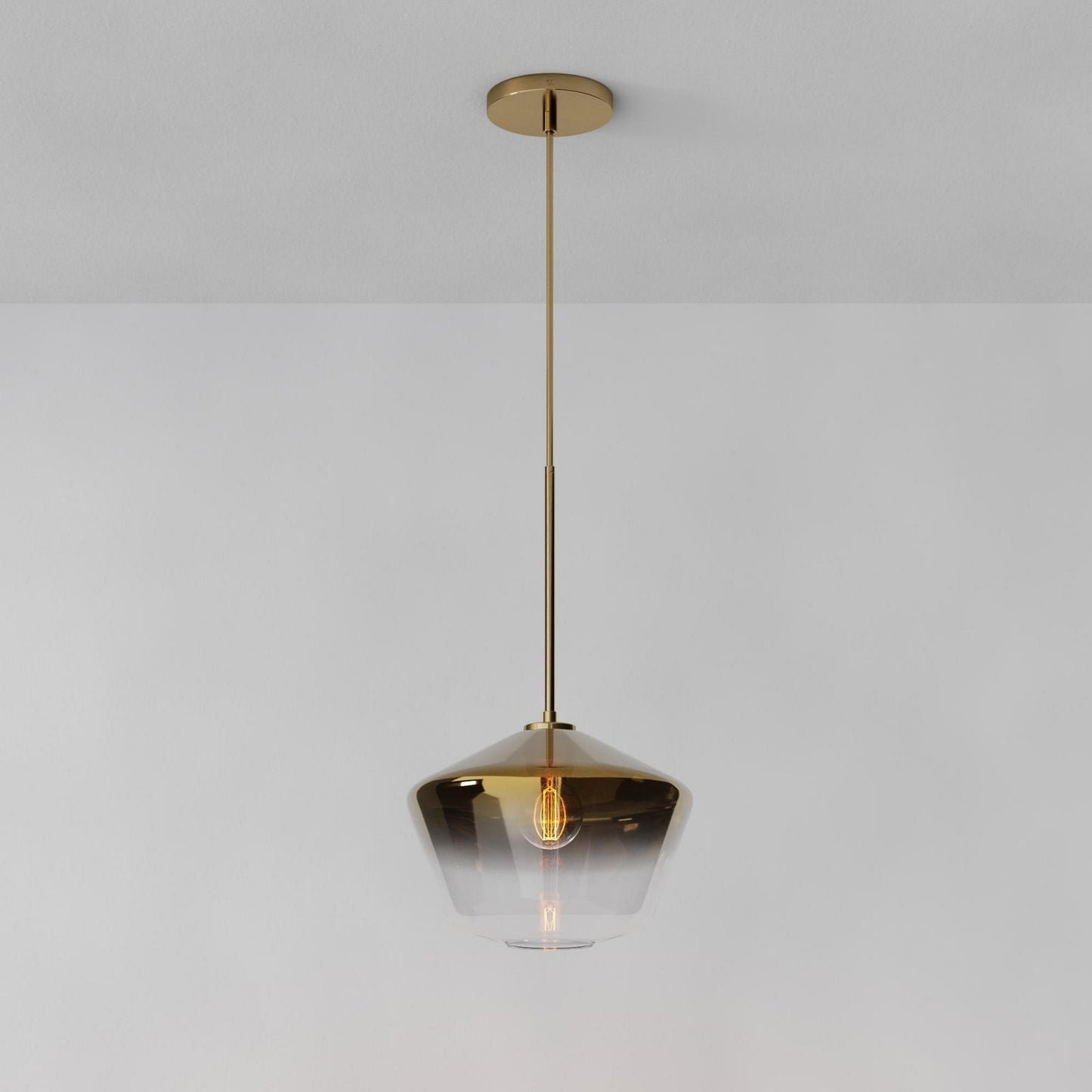 Merin Transparent Glass Sculpture Geometric Chandelier