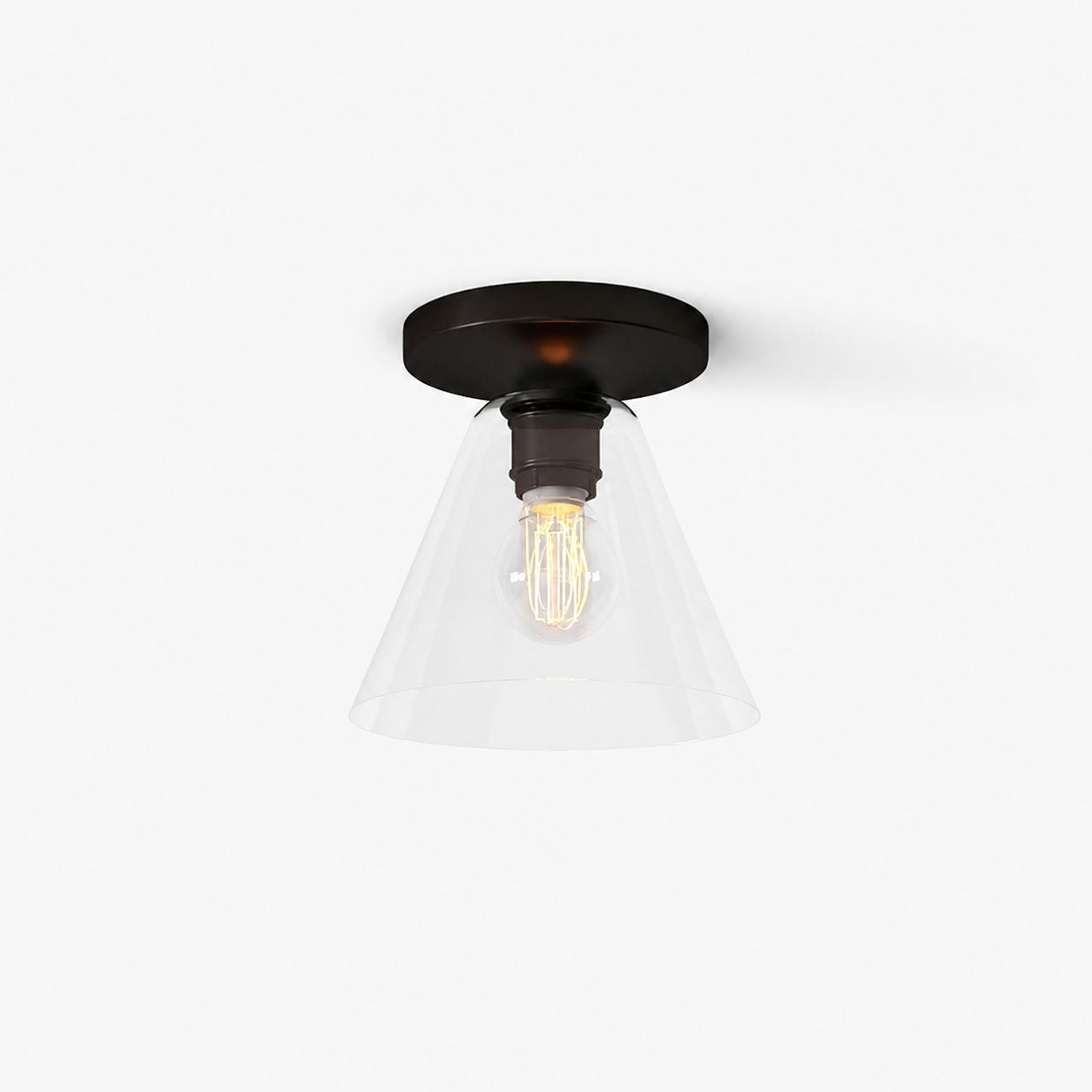 Conica Cone Flush Mount – Glas-Deckenleuchte für moderne Räume