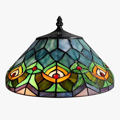 TF Oldbury Desk Lamp - Handcrafted Stained Glass Lamp for Bedroom Reading