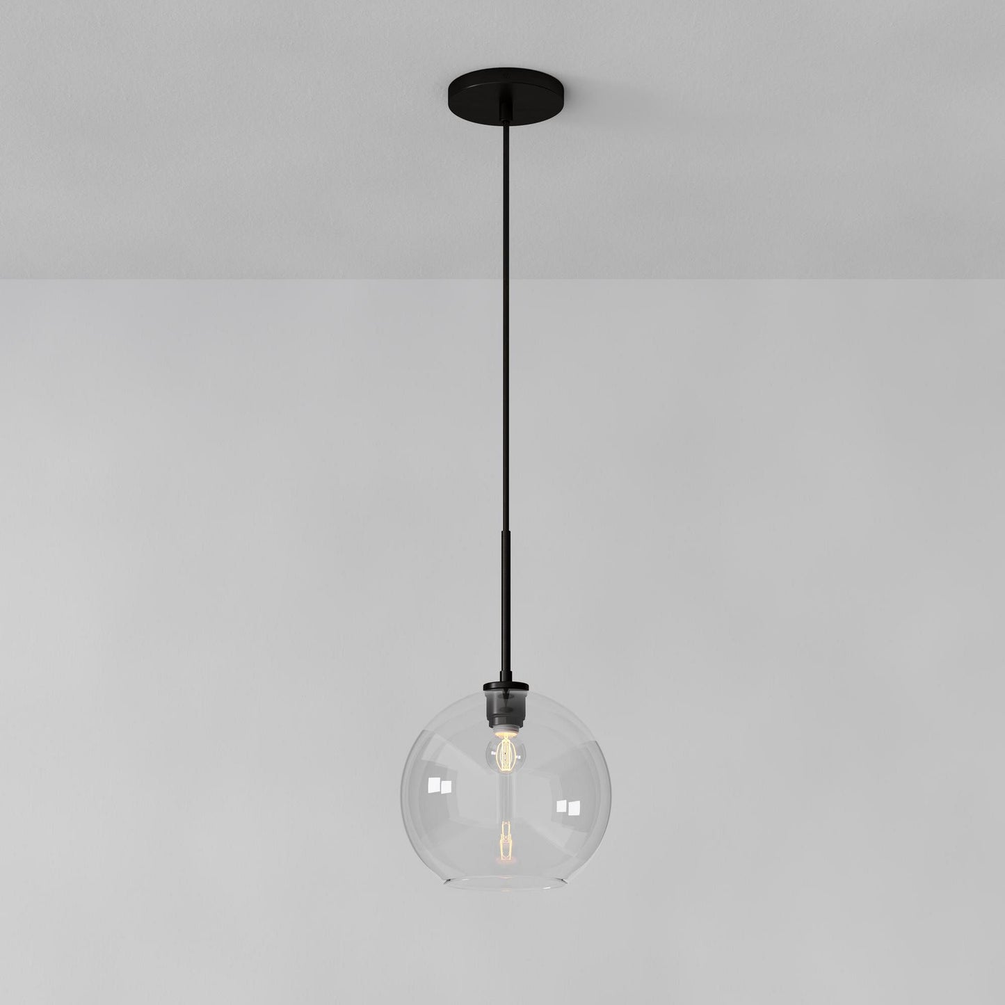 Selvion Sculptural Globe Pendant Light - Modern Glass Pendant Lamp - Sleek Design