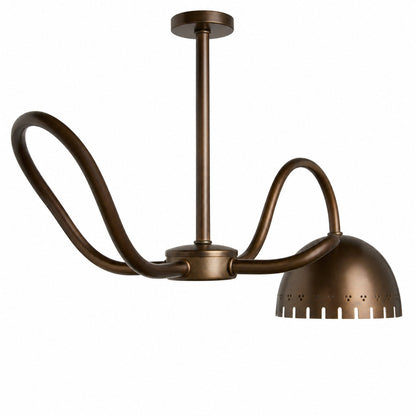 Lustrona Modern Chandelier – Artistic Metal Structure Statement Light for Living or Dining Areas