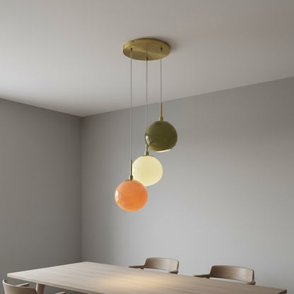 Cluster Opal Glass Pendant Lamp – Modern Minimalist Style – Ideal for Living Room or Bedroom