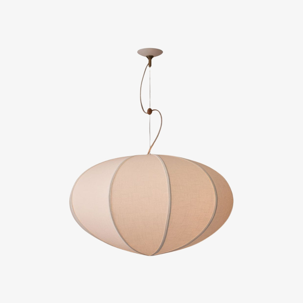 Alvian Adjustable Pendant Light with Linen Shade for Dining Room and Kitchen Island