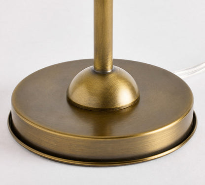 Luvora Eisen Tischlampe mit Strukturiertem Plisseeschirm im Vintage Look für Wohn und Arbeitsbereiche