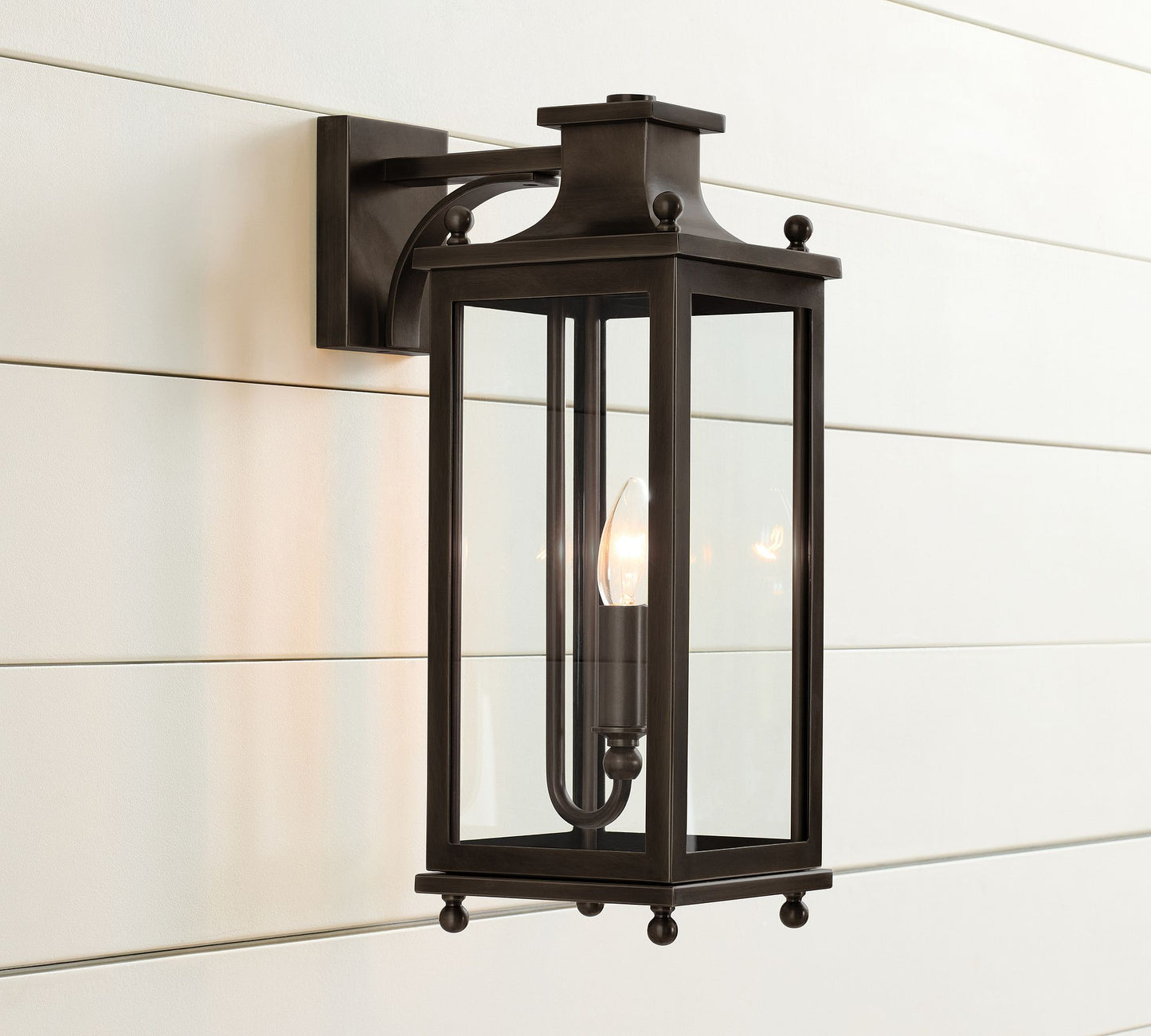 Yolvira Outdoor Lantern Sconce – Versatile Wall Light for Porch, Patio, or Corridor