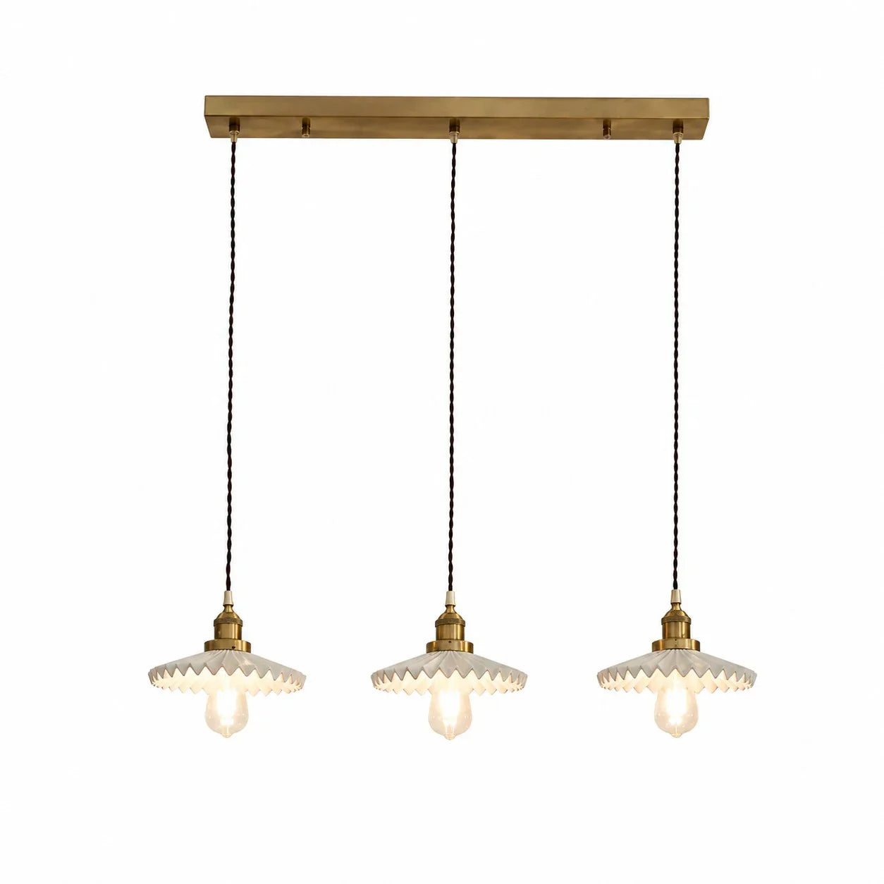 pleated ceramic pendant light 04