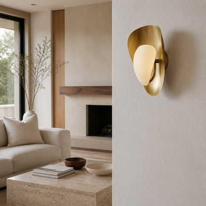 Shella Artistic Wall Lamp – Petal-Like Shade Design for Bedroom or Hallway