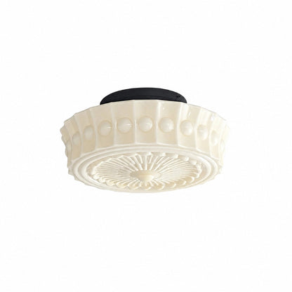 Rigidus Curved Ceiling Light - Minimalist Glass for Living Rooms and Hallways