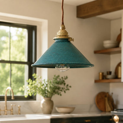 Hand-Rusted Nordic Farmhouse Pendant Light Fixture