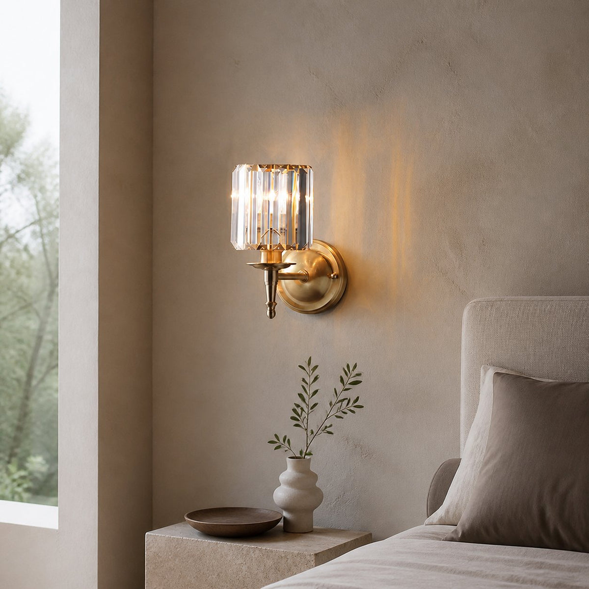 Vintage Luxury Crystal Wall Lamp