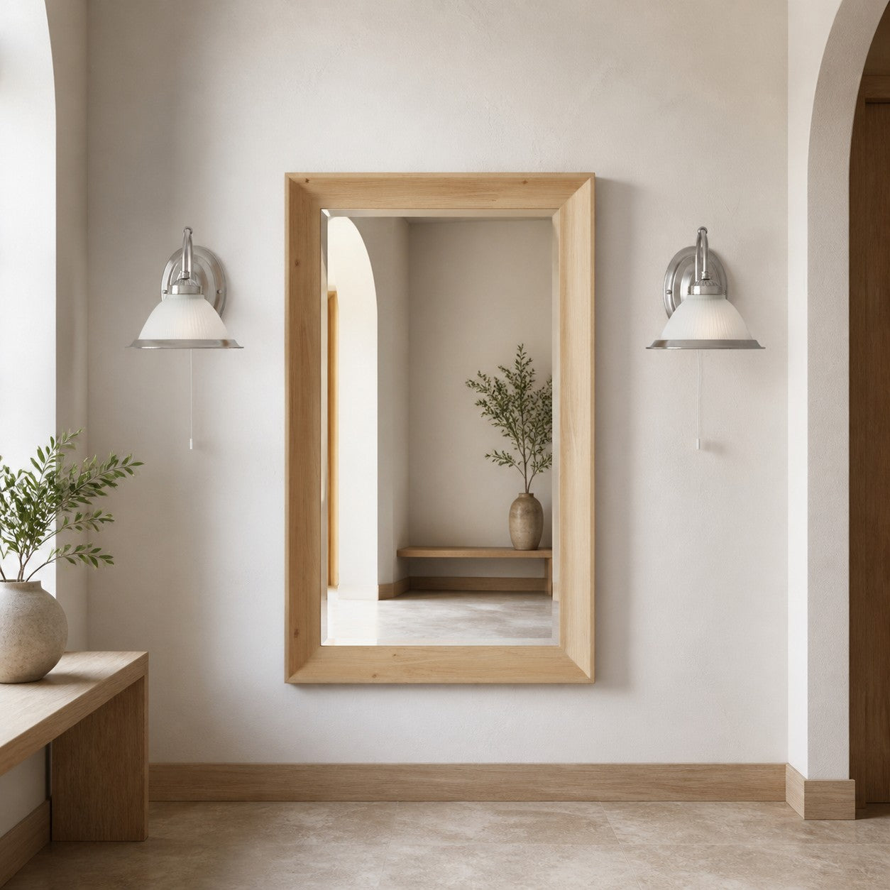 TF Vintora Wandleuchte aus geripptem Glas – Industrielle Glockenform für Esszimmer und Flur