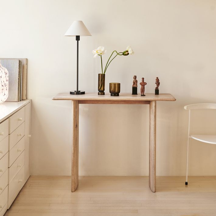 Diora Tischlampe und Stehlampe - Moderner Linear Stil Eleganter Leinen Lampenschirm für Wohnzimmer