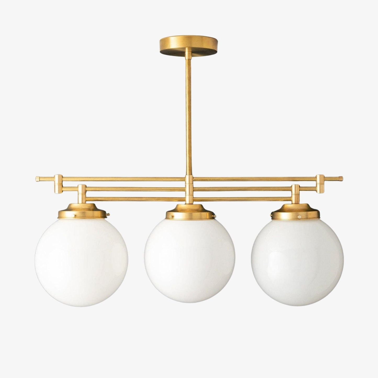 Glorica Glass Frosted Globe Pendant Light - Art Deco Hanging Light for Home
