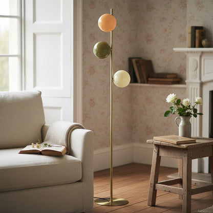 Clustered Opal Glass Floor Lamp – Modern Minimalist Style – Ideal for Living Room or Bedroom