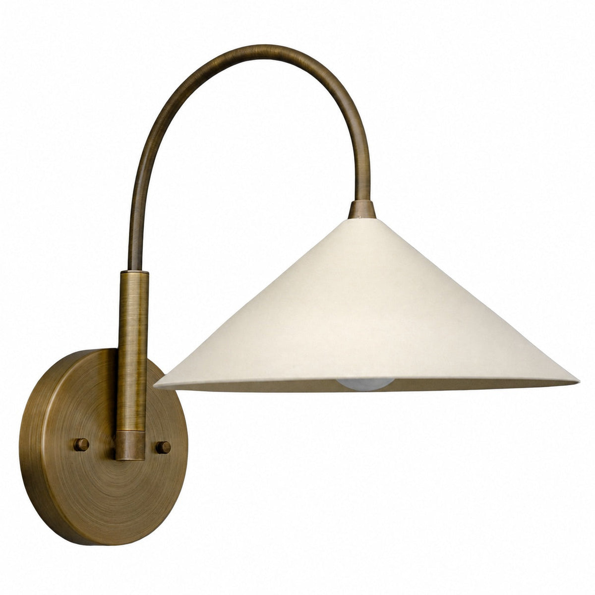 Curva Metall-Wandleuchte im Vintage-Stil – eleganter kegelförmiger Lampenschirm für Schlafzimmer