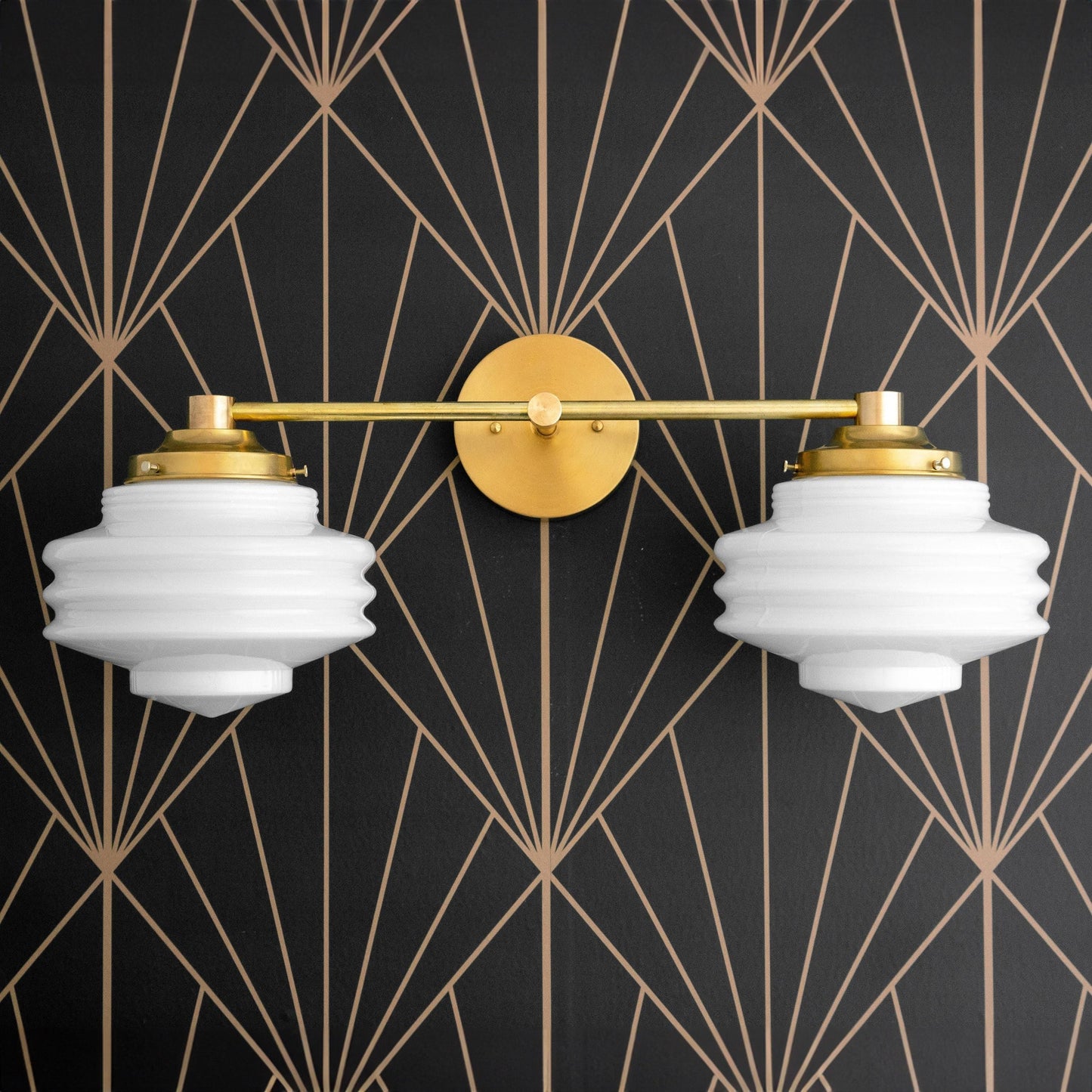 Geotower Glass Modern Wall Sconce - Glass Globe Light - Elegant Home Fixture