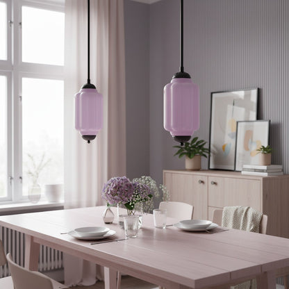 Eloise Petite Pendant Light - Vintage Milk Glass Lamp