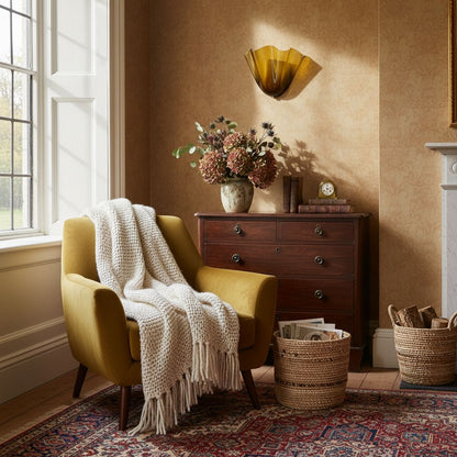 Bellina Handcrafted Glass Floral Wall Lamp – Modern Accent for Bedroom