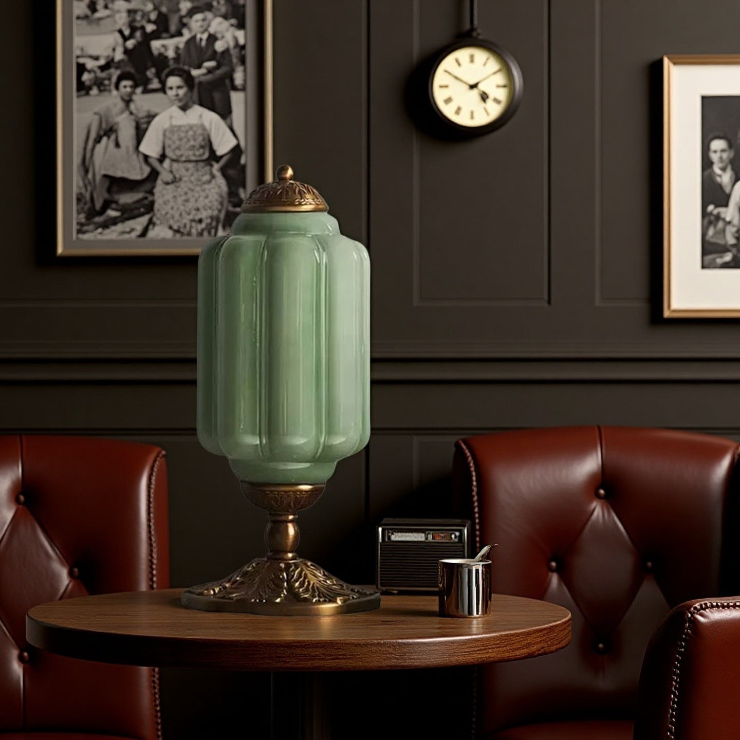 Eloise Tischlampe - Vintage Design Glas Tischlampe