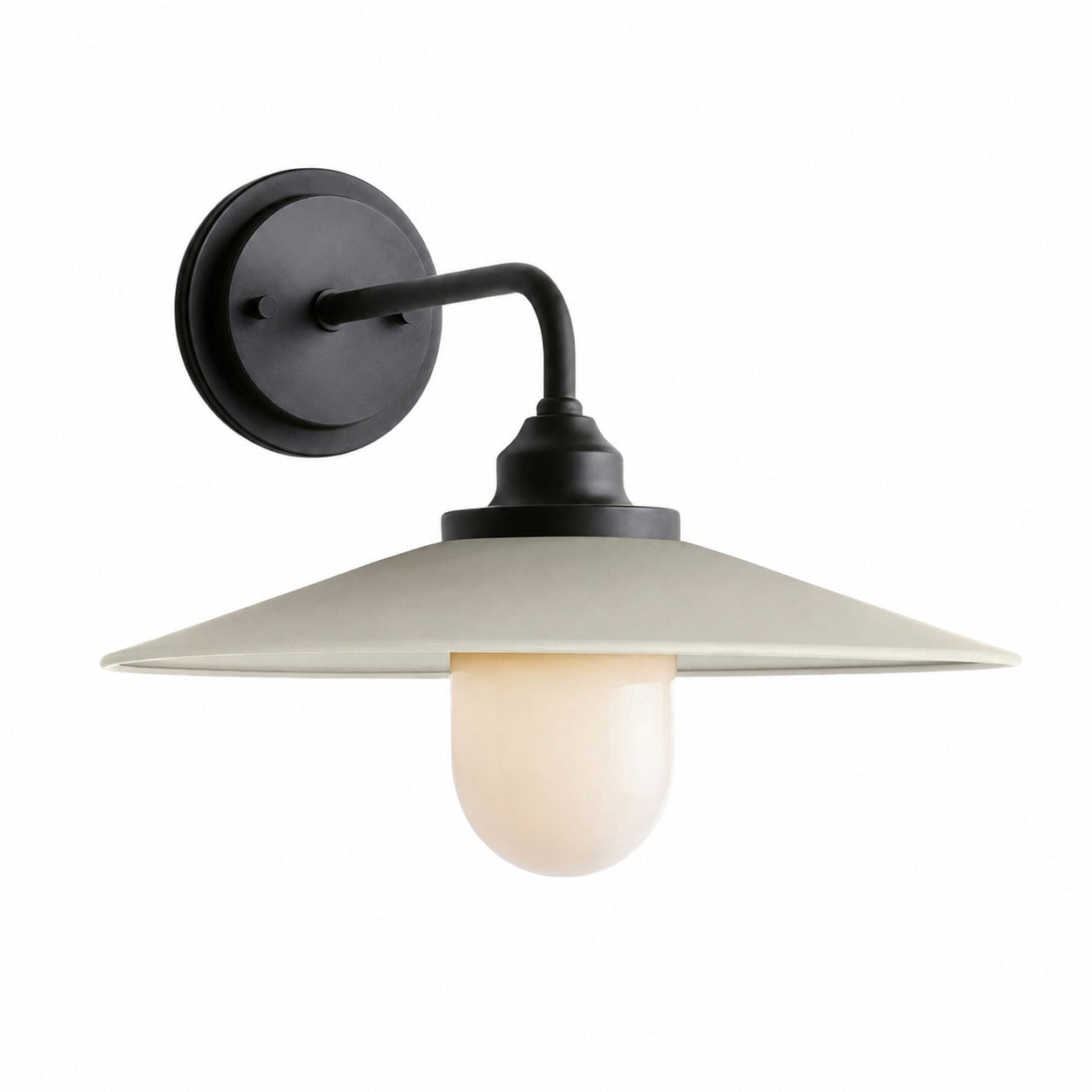 Cordax Wandleuchte im Utility-Stil – Metall und Glas für die Innen- und Außendekoration
