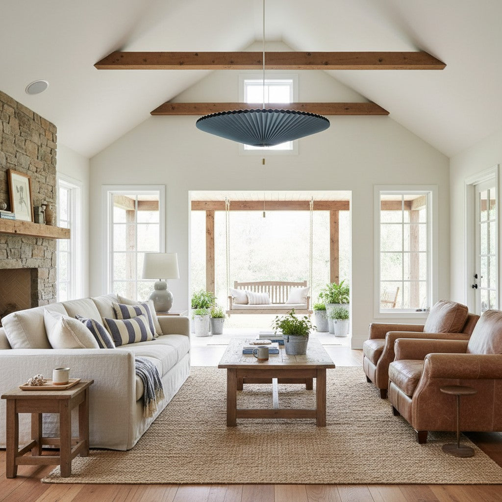 Vellmuse Vintage Interactive Umbrella Pendant Lamp - Adjustable Lampshade Light for Any Space N25