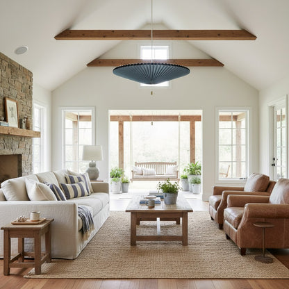 Vellmuse Vintage Interactive Umbrella Pendant Lamp - Adjustable Lampshade Light for Any Space N25