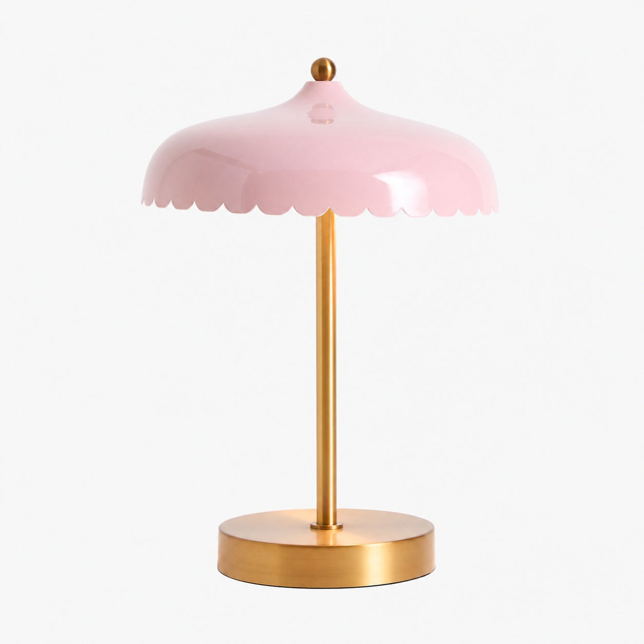 Rayla Elegante Scallop Glas Tischlampe - Atmosphärisches Licht - Schreibtisch oder Beistelltisch