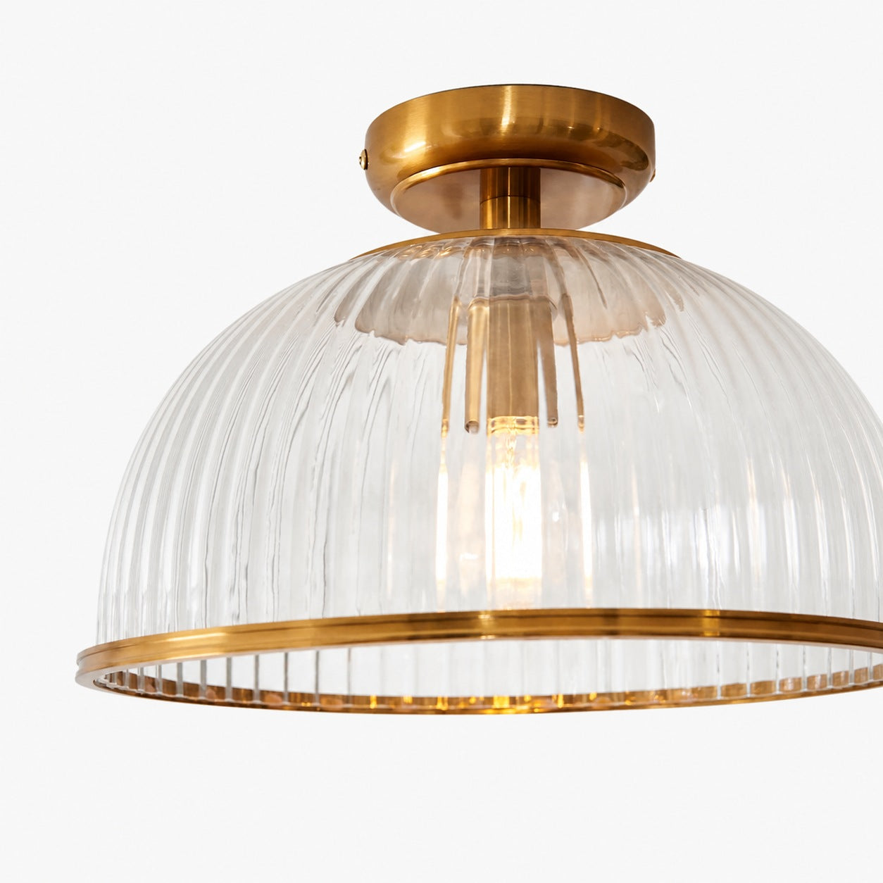 Luntra Deckenleuchte mit geripptem Glas – Elegante Deckenleuchte für Flure und Schlafzimmer