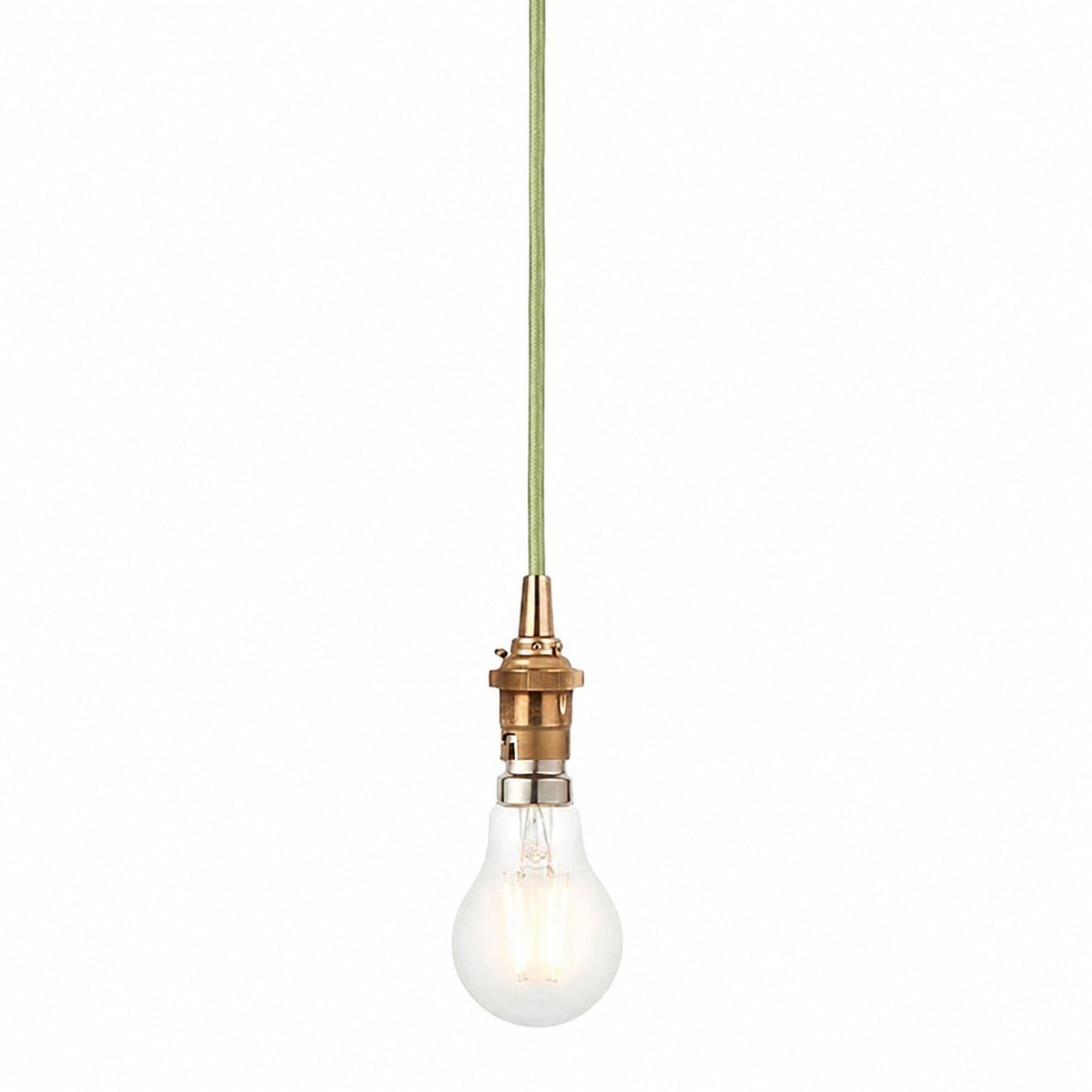 Moderne Pendelleuchte aus Messing von Plaitar – Minimalistische Deckenleuchte mit geflochtenem Kabel für Flure