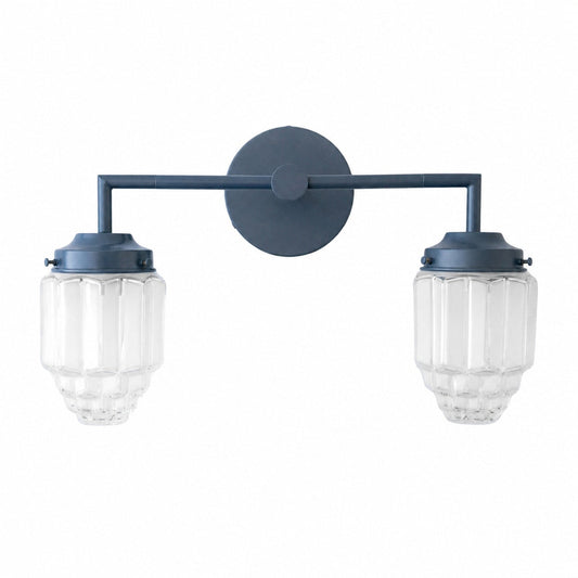 Tierlux Glass Farbige Geometrische Art Deco Wandleuchte – Moderne Vanity Leuchte für Badezimmer
