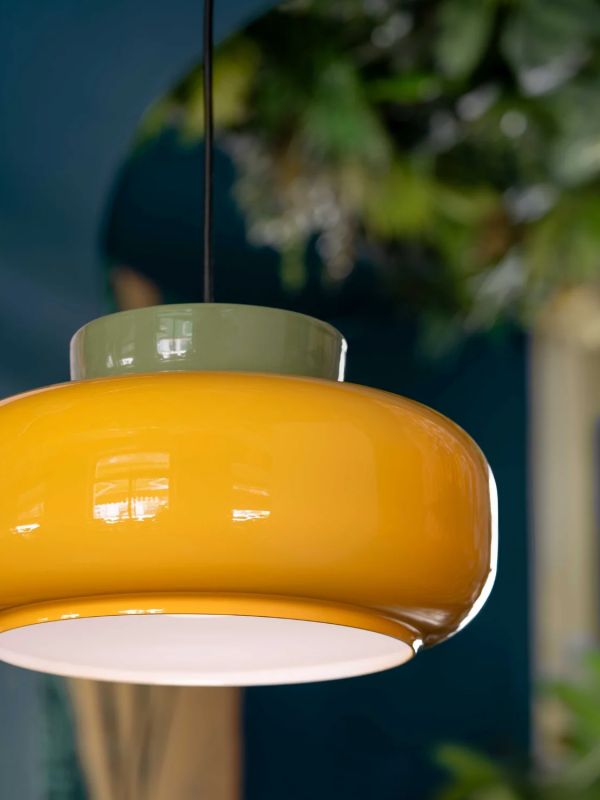 Maracana Keramik Glas Pendelleuchte Vintage Glas Macaron