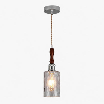02 smoke gray glass chrome wood pendant sku
