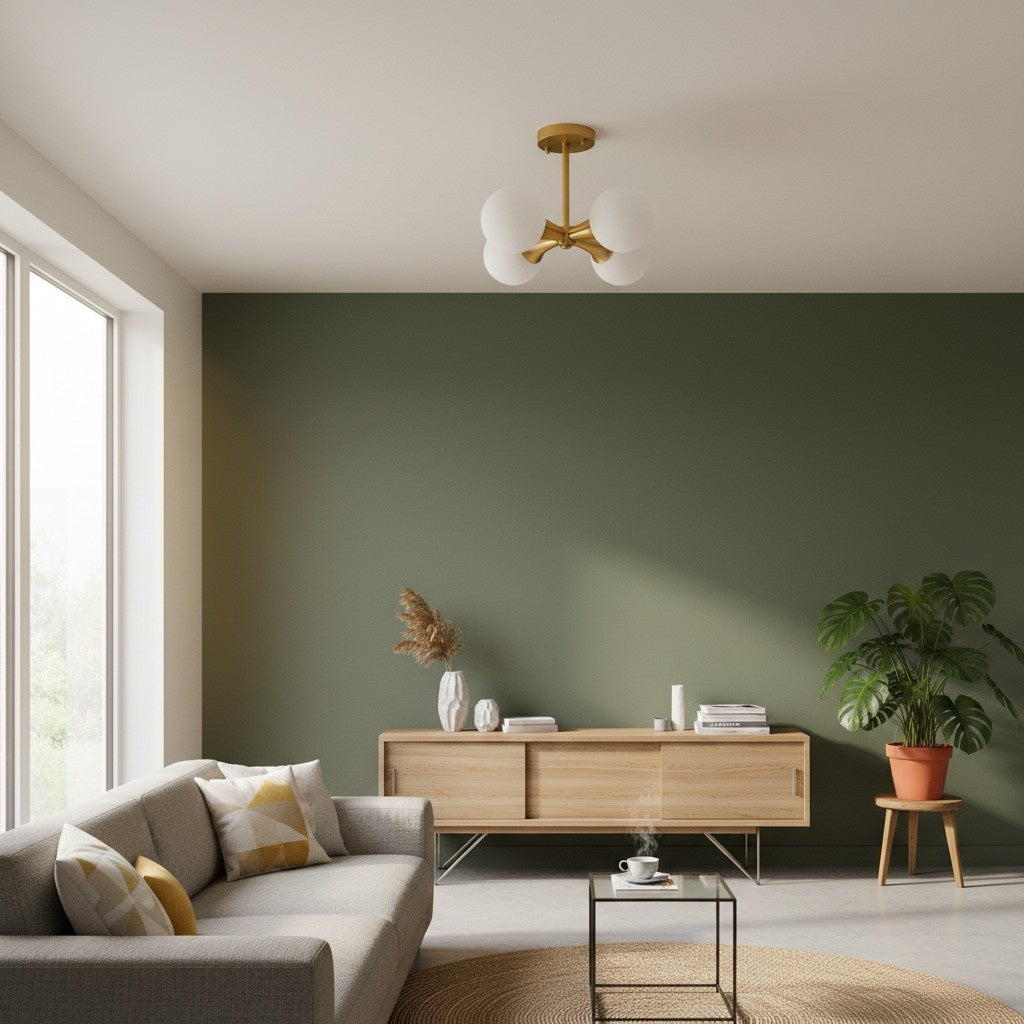 Spheraeon Retro Branching Globe Ceiling Light - Multi Light Fixture for Dining Rooms